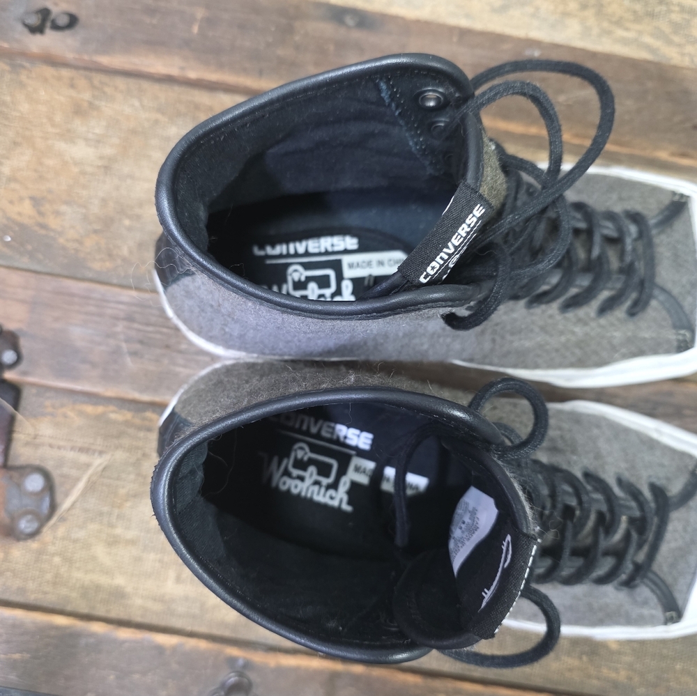 Converse Jack Purcell Signature X Woolrich Wool Classic High-Top Sneakers. 8.5 - Picture 10 of 11